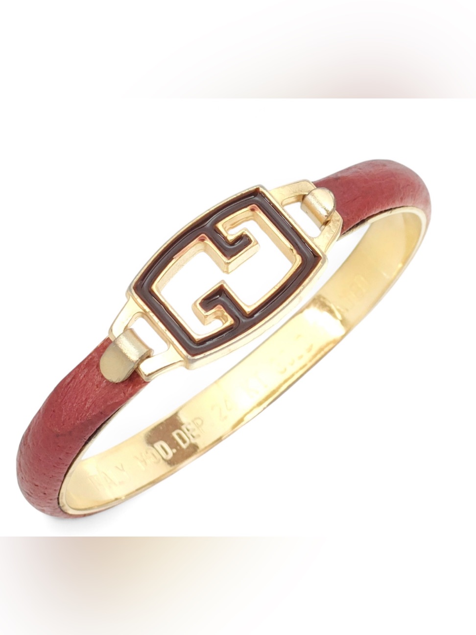 Authentic Vintage Gucci Bangle Burgundy